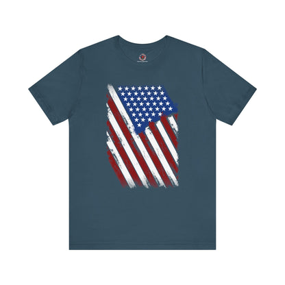 Distressed American Flag T-Shirt The Devil's Pickle