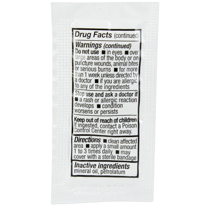 Single Antibiotic (Bacitracin) .9gm. Pouch, 144 per box quakekits.com
