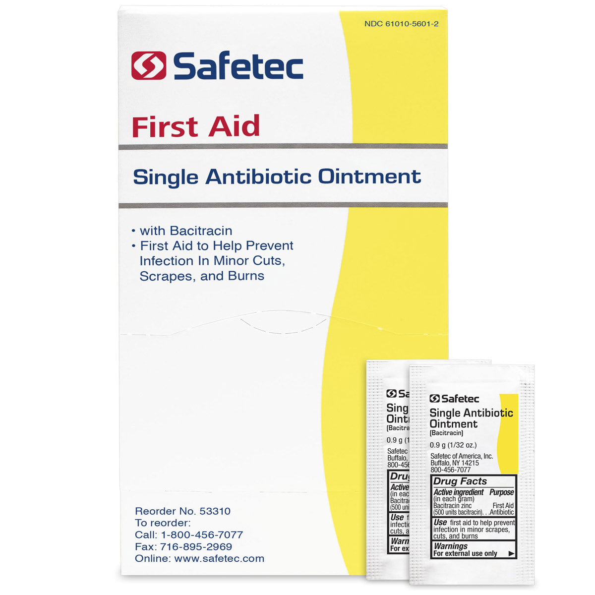 Single Antibiotic (Bacitracin) .9gm. Pouch, 144 per box quakekits.com