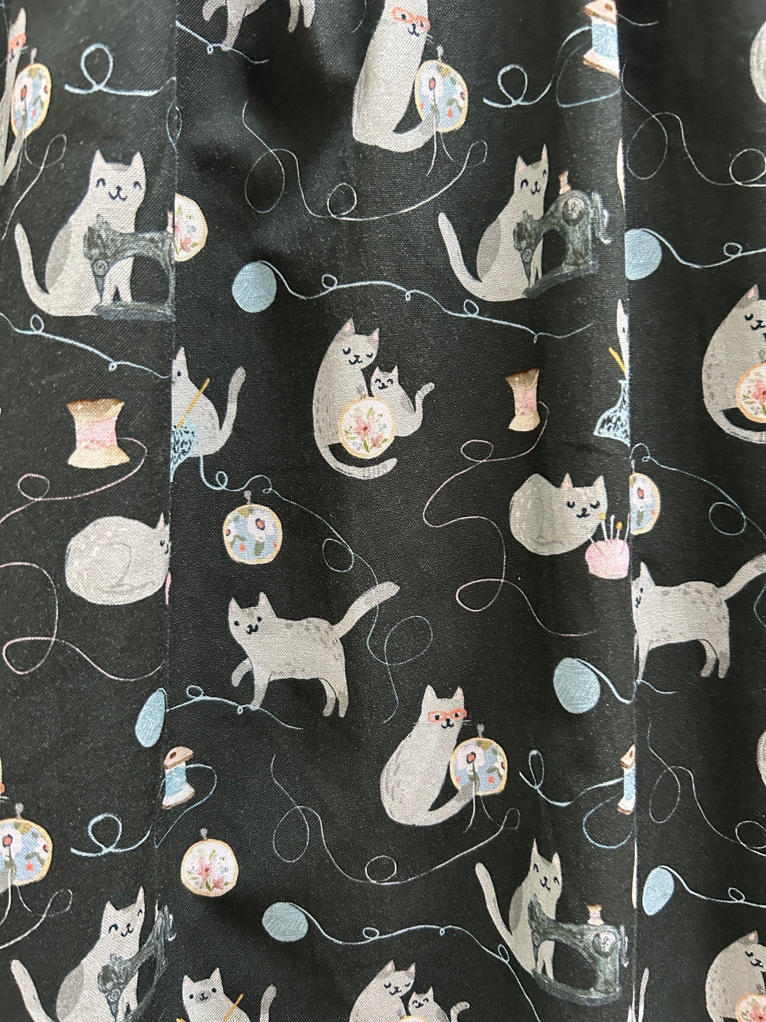 Cats and Yarn Fit & Flare Dress - Small only, 1 left! Retrolicious