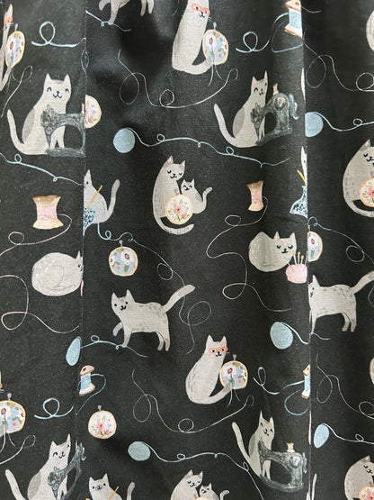 Cats and Yarn Fit & Flare Dress - Small only, 1 left! Retrolicious