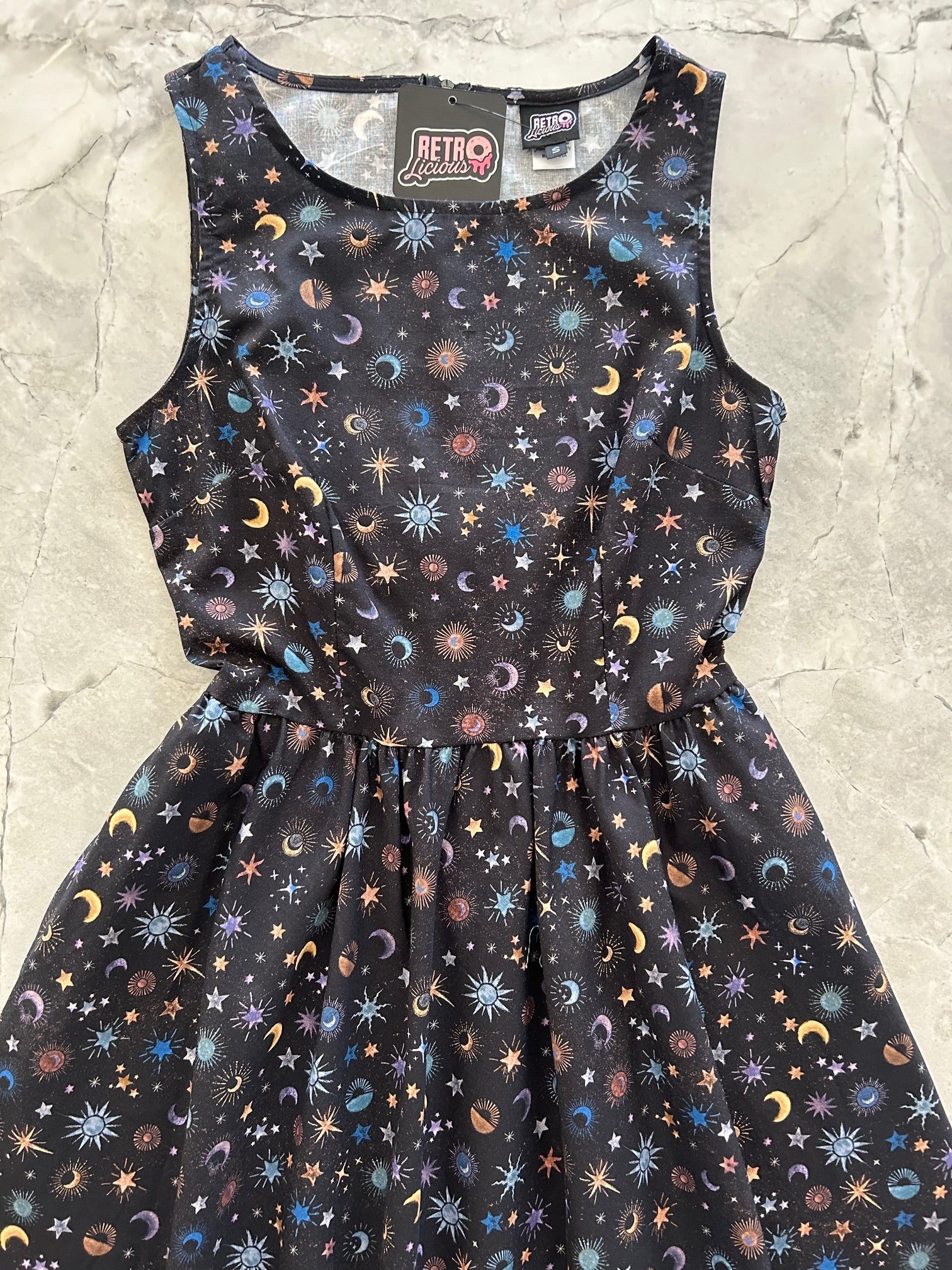 Celestial Midi Dress Retrolicious