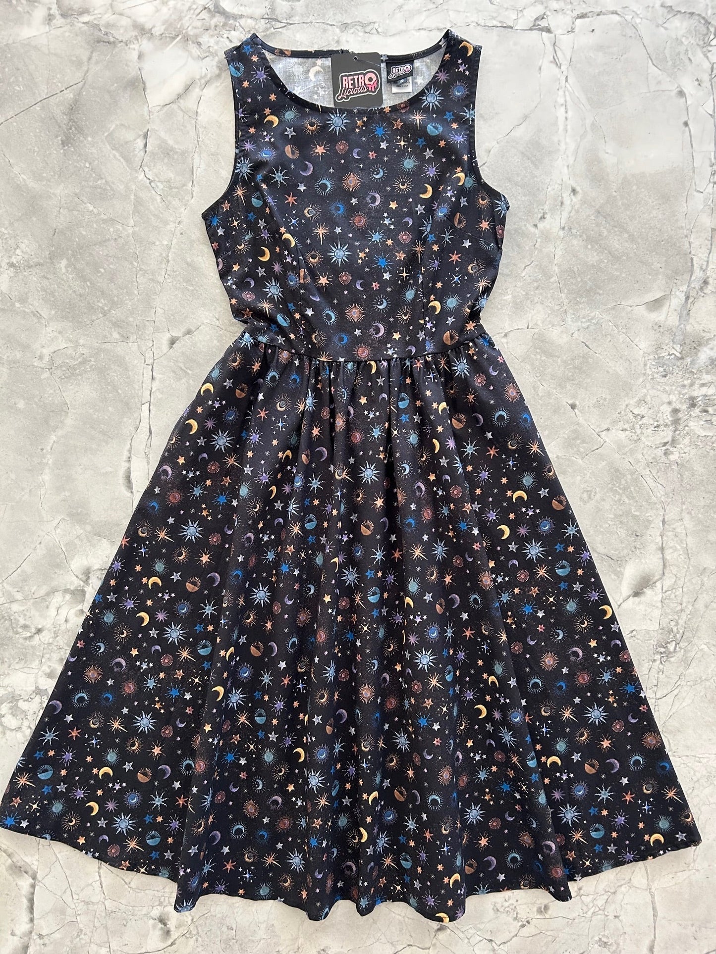 Celestial Midi Dress Retrolicious