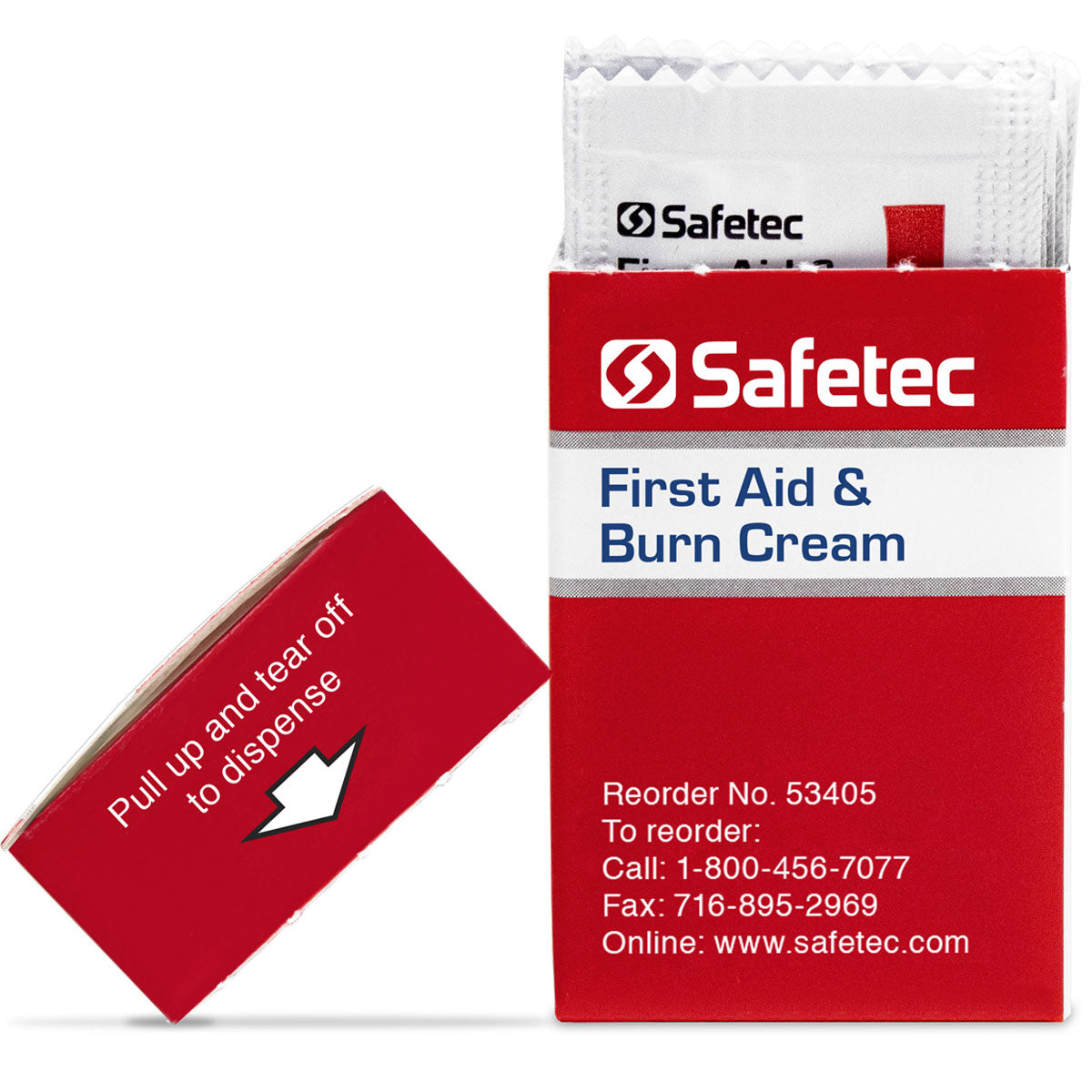 First Aid & Burn Cream .9gm. Pouch, 25 per box quakekits.com