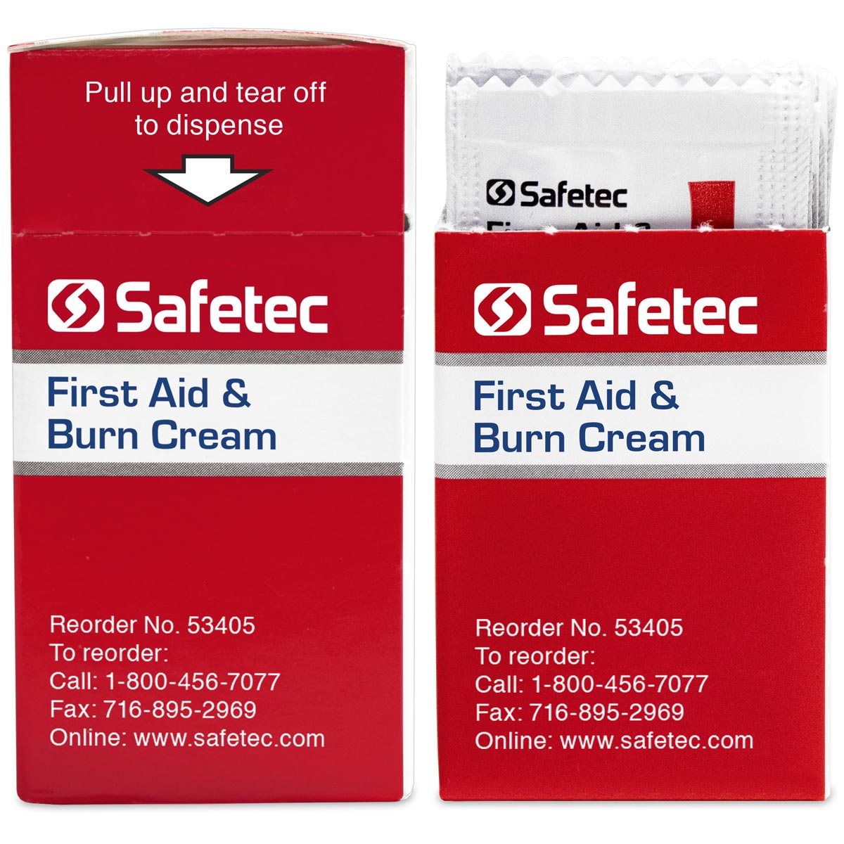 First Aid & Burn Cream .9gm. Pouch, 25 per box quakekits.com