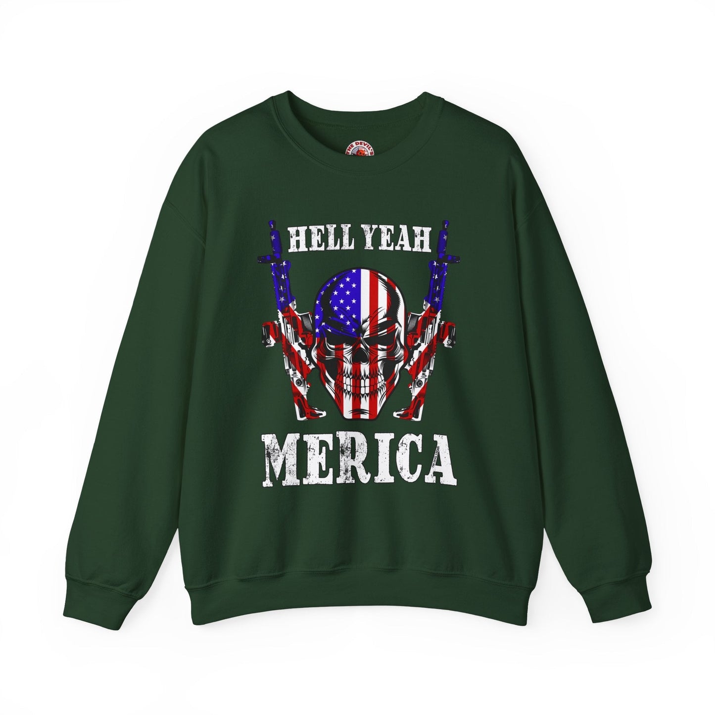 Hell Yeah Merica Crewneck Sweatshirt The Devil's Pickle
