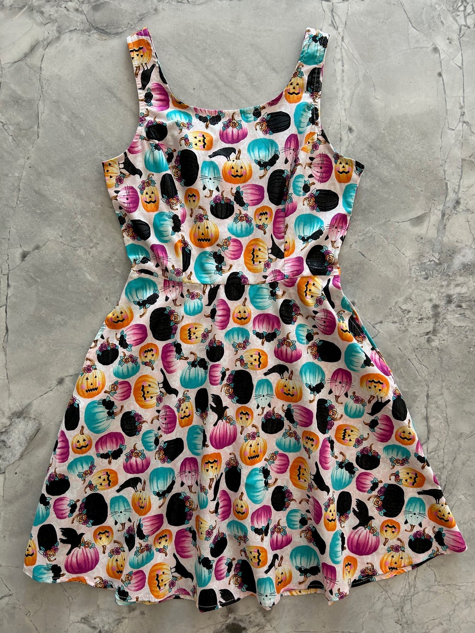 Pumpkin & Crow Skater Dress Retrolicious