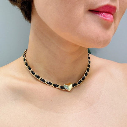Edgy Heart Chain Choker Necklace Shop Style & More | Fresh Looks, Everyday Deals & Free Shipping