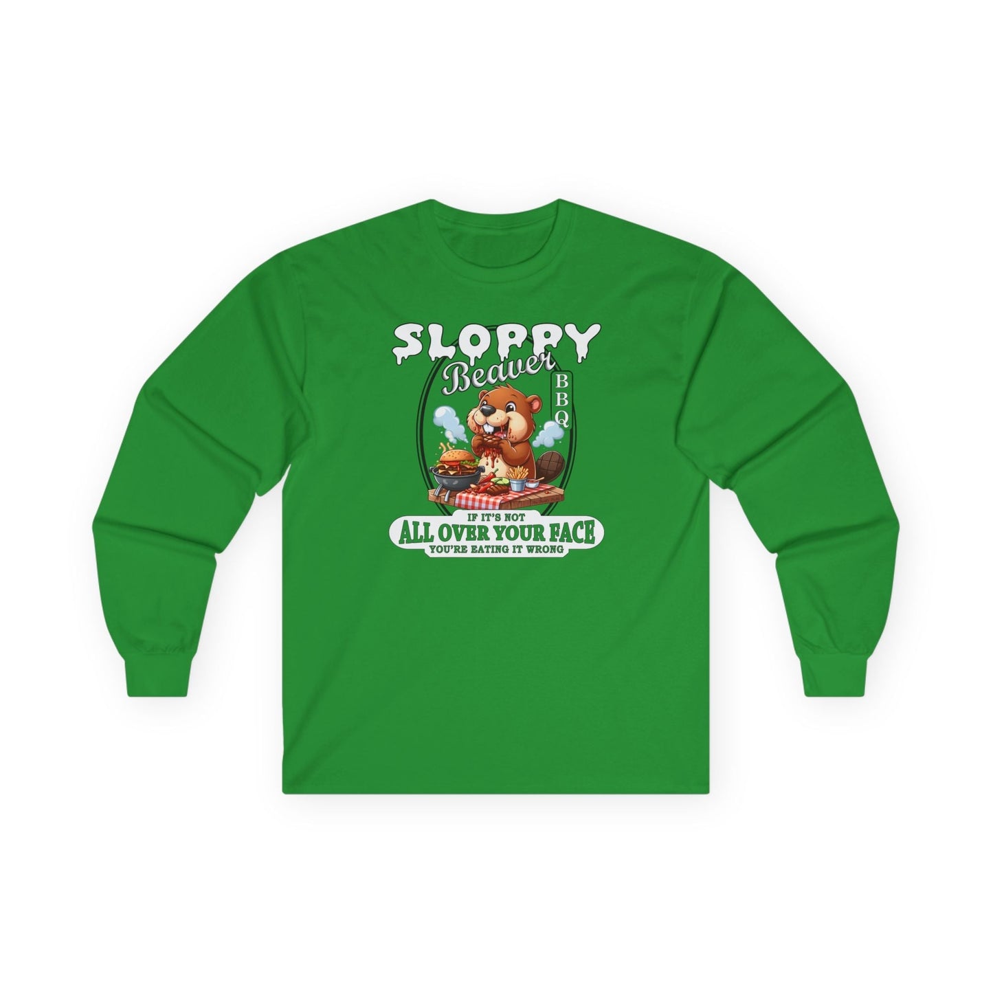 Sloppy Beaver BBQ Long Sleeve Tee The Devil's Pickle
