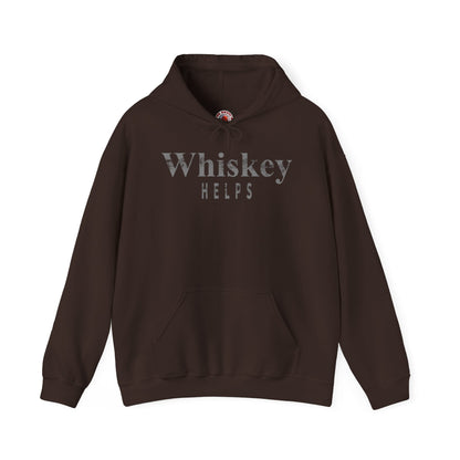 Whiskey Helps Hooded Sweatshirt The Devil's Pickle