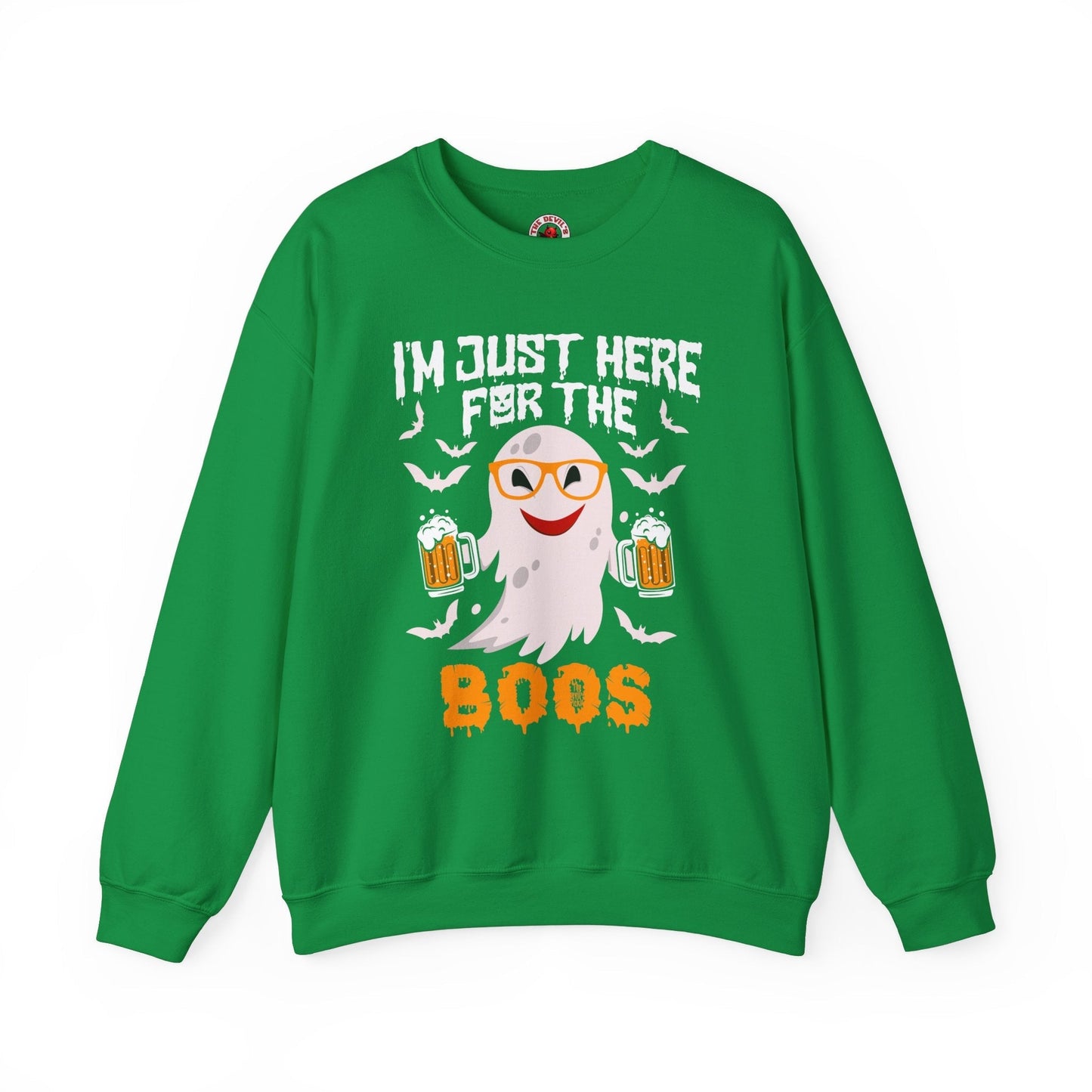 I'm Just Here For The Boos Crewneck Sweatshirt The Devil's Pickle