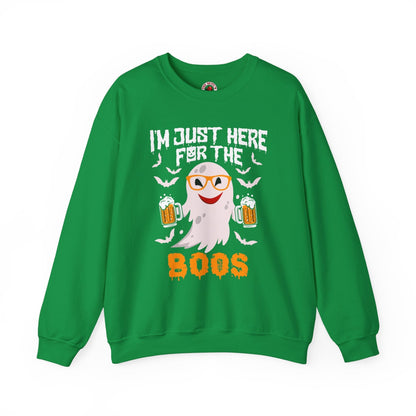 I'm Just Here For The Boos Crewneck Sweatshirt The Devil's Pickle