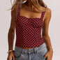 Women’s Polka Dot Underwire Camisole – Party & Date Night Top FitiqueFit