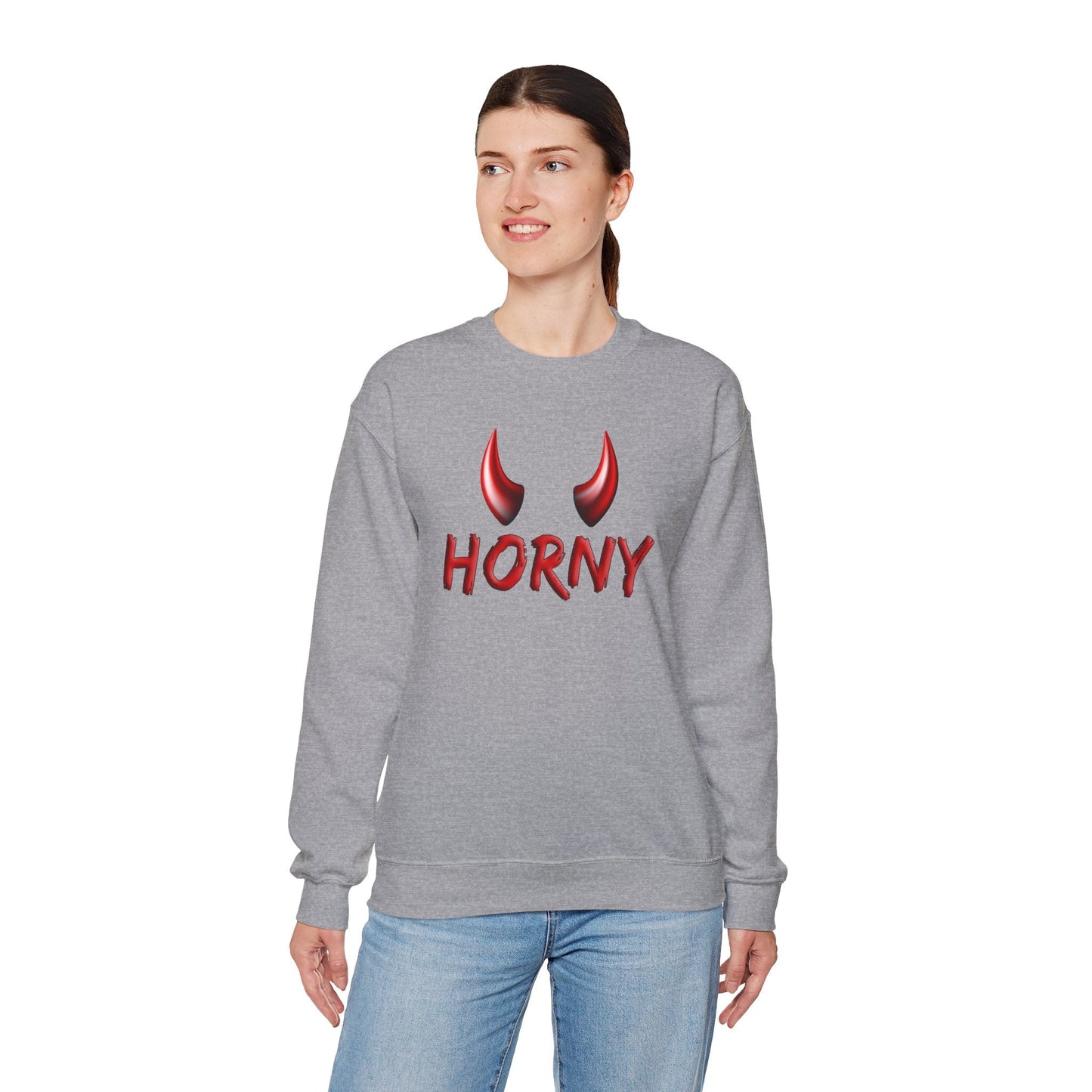 Horny Crewneck Sweatshirt The Devil's Pickle