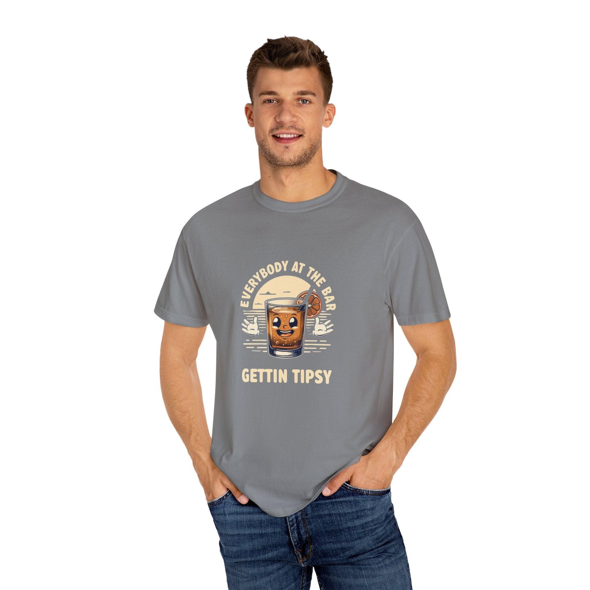 Everybody at the Bar Gettin Tipsy Unisex Garment-Dyed T-Shirt Country in My Heart