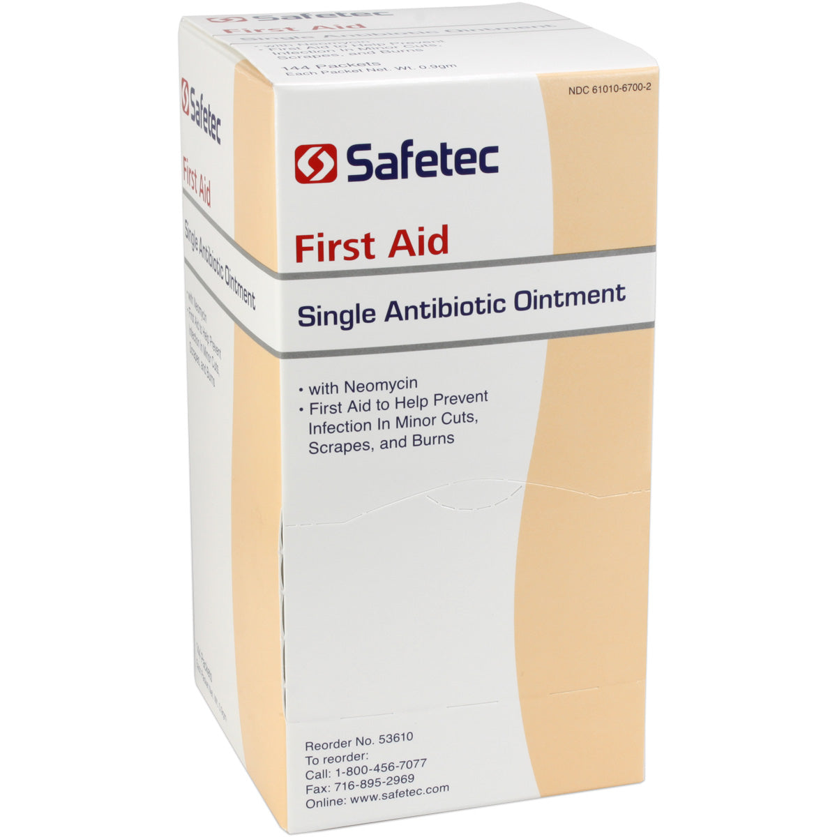 Single Antibiotic (Neomycin) .9gm. Pouch, 144 per box quakekits.com