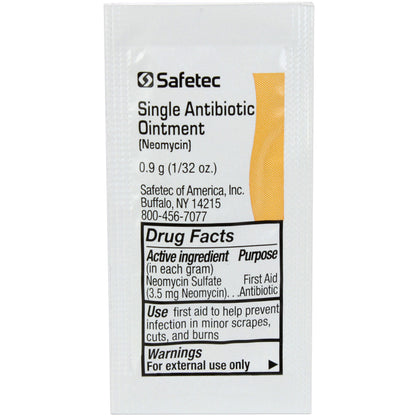 Single Antibiotic (Neomycin) .9gm. Pouch, 144 per box quakekits.com