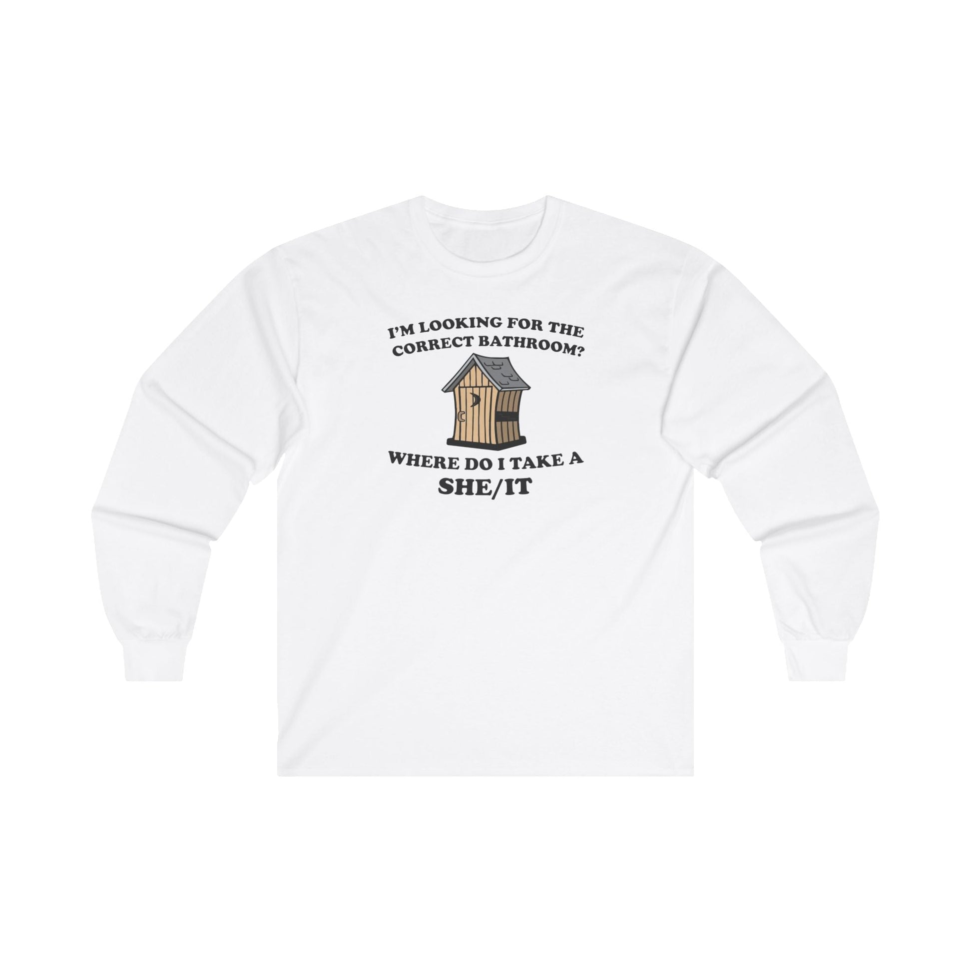 I'm Looking For The Correct Bathroom Long Sleeve Tee The Devil's Pickle