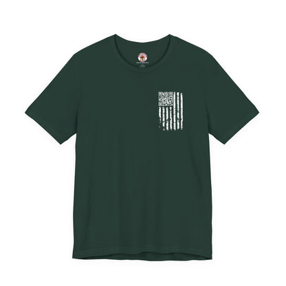 American Flag QR Code T-Shirt The Devil's Pickle