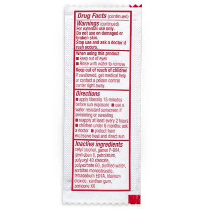 Sunscreen Pouch, 3.5 g. (.123 oz.), 1 each quakekits.com