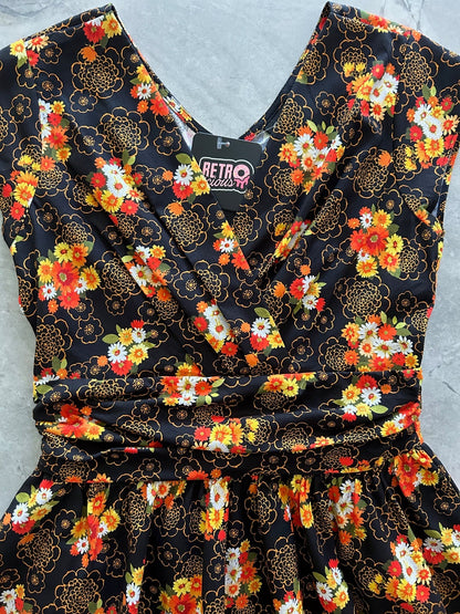 Vintage Floral Greta Dress - XS only, 1 left! Retrolicious