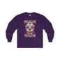 Dia De Los Muertos Skull Long Sleeve Tee The Devil's Pickle