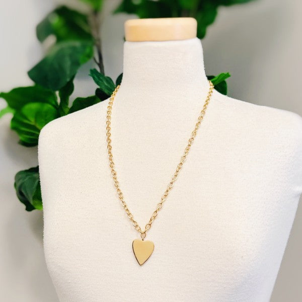 Lovely Big Heart Chain Necklace Shop Style & More | Fresh Looks, Everyday Deals & Free Shipping