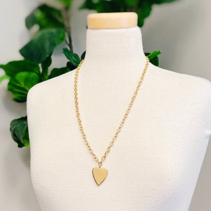Lovely Big Heart Chain Necklace Shop Style & More | Fresh Looks, Everyday Deals & Free Shipping