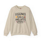 Leggings Leaves and Lattes Please Crewneck Sweatshirt The Devil's Pickle