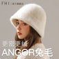 Women’s Real Rabbit Plush Hat – Big Head Circumference Warm Winter Hat FitiqueFit