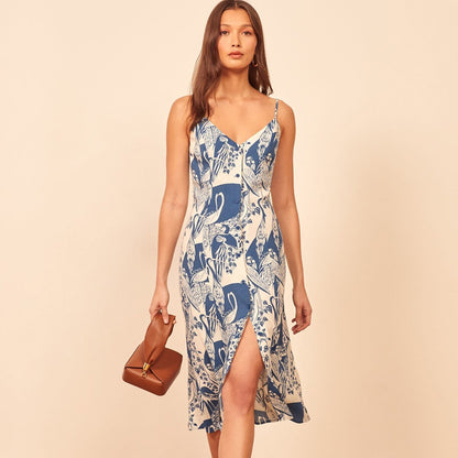 Women’s Floral Sling (Spaghetti Strap) Dress – Breezy Summer Style FitiqueFit