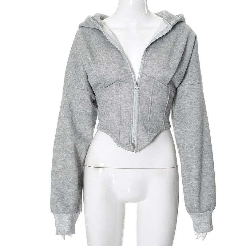 Sculpted Fit Midriff Hoodie - Stylish and Comfortable Gym Hoodie for Women Country in My Heart