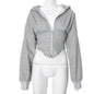 Sculpted Fit Midriff Hoodie - Stylish and Comfortable Gym Hoodie for Women Country in My Heart