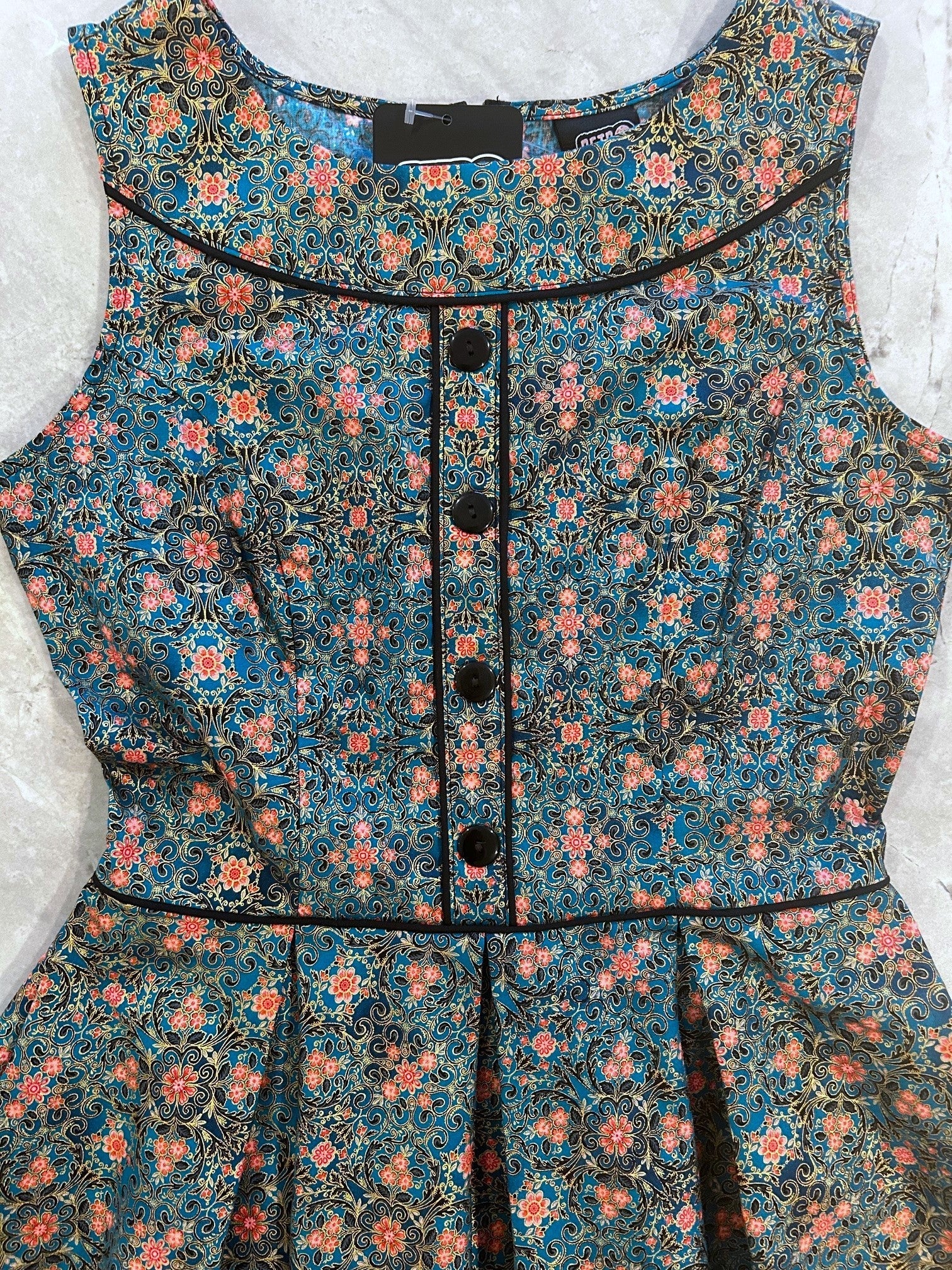 Elizabeth Dress in Serenity - XS only, 1 left! Retrolicious