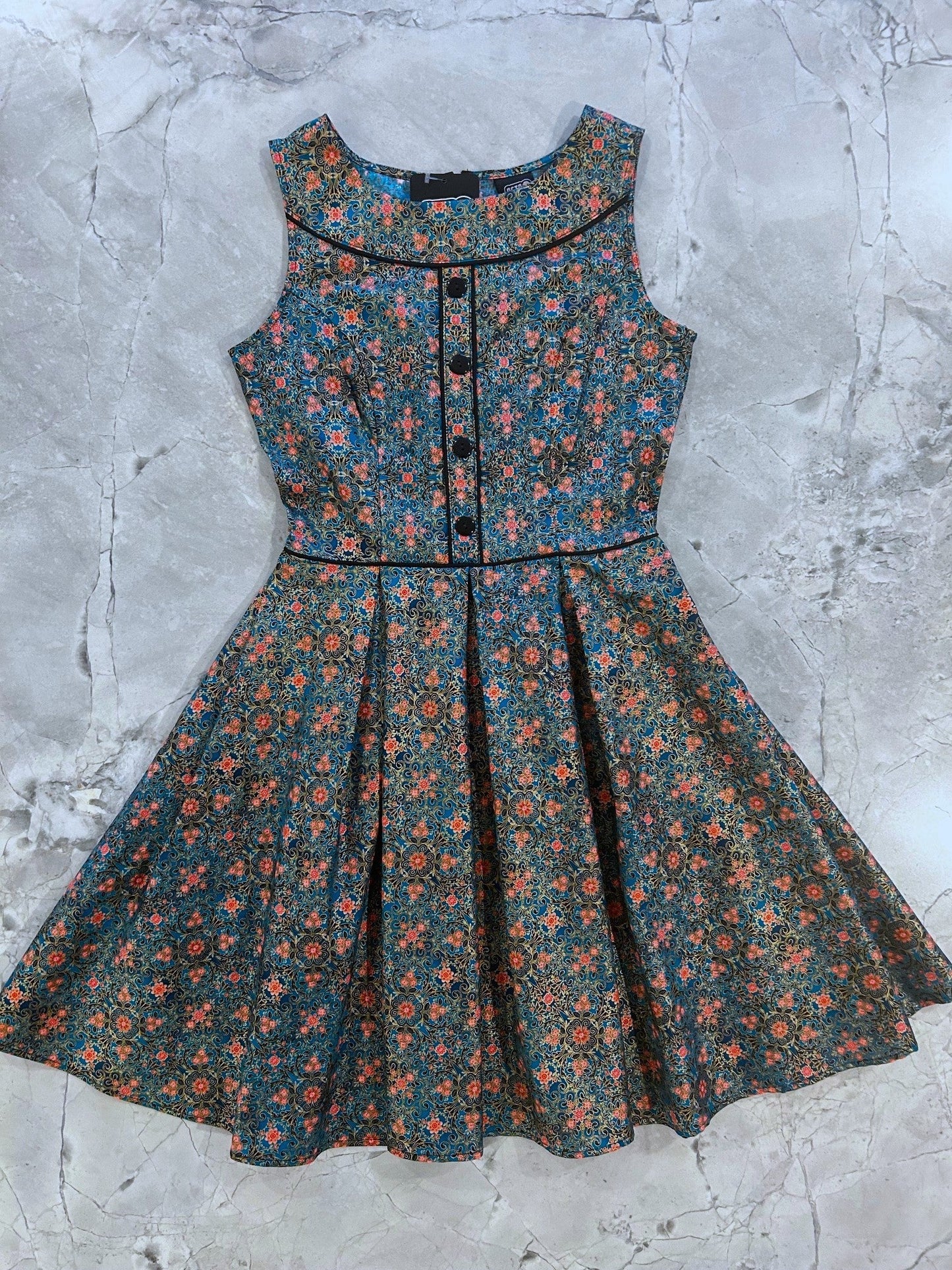 Elizabeth Dress in Serenity - XS only, 1 left! Retrolicious