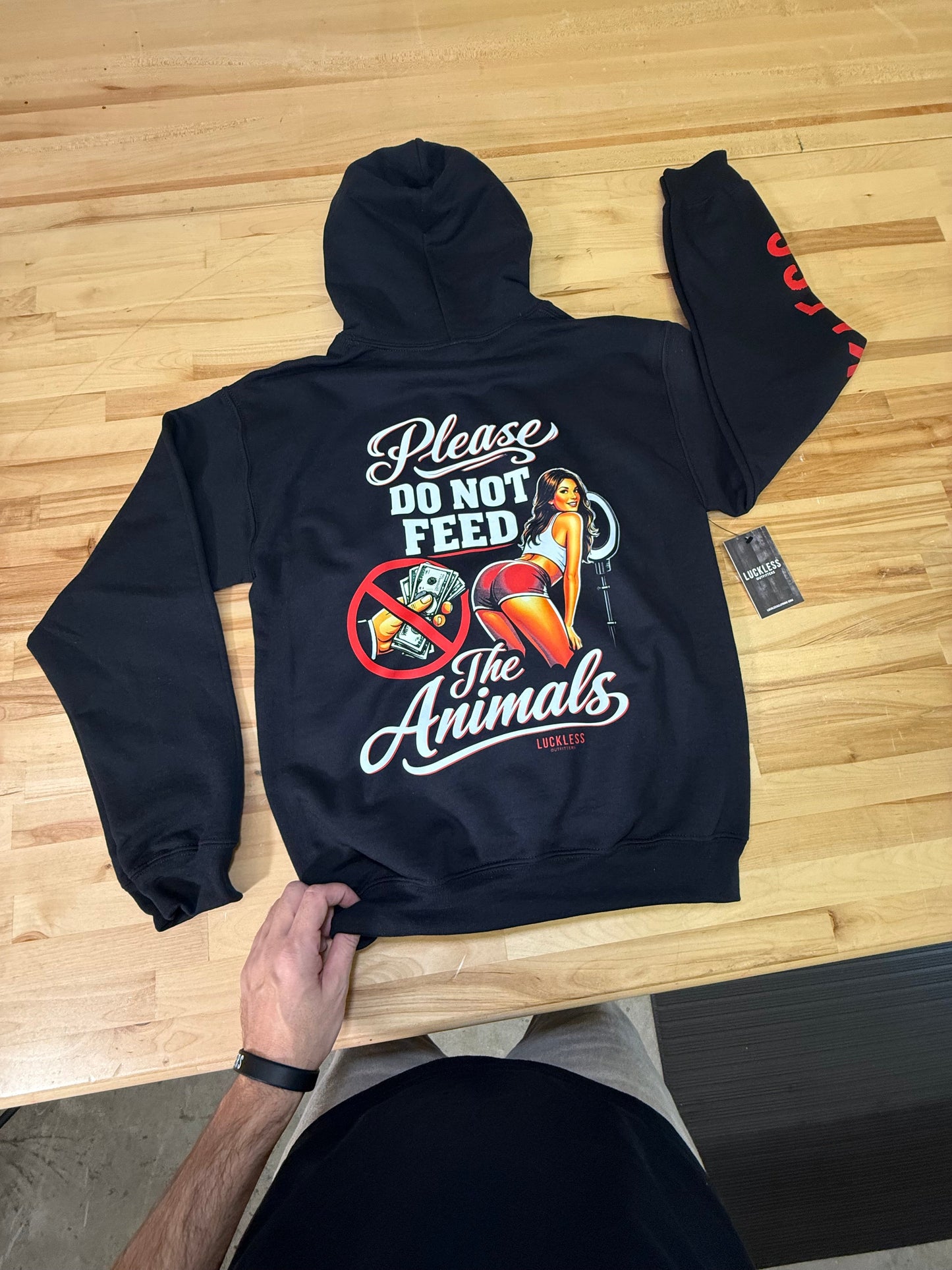Please Do Not Feed The Animals Hoodie Luckless Outfitters