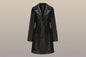 Women’s Long Leather Trench Coat – Fashion Outerwear FitiqueFit