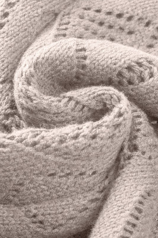 Solid Openwork Knit Button-Up Cardigan Shop Style & More | Fresh Looks, Everyday Deals & Free Shipping
