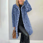 Women's Leopard Print Plush Jacket, Cozy Loose-Fit Warm Coat Elegant Medium-Length Fall Winter Outwear See size chart under “more details” The Fashion Celestial