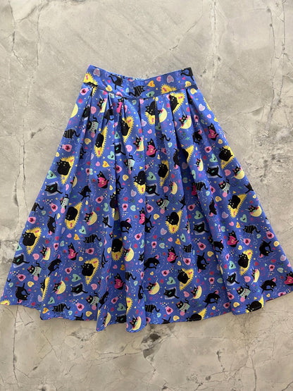 Purple Cat Doris Skirt - XS only, 1 left! Retrolicious