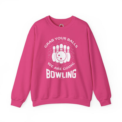 Grab Your Balls We Are Going Bowling Crewneck Sweatshirt The Devil's Pickle