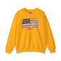 Vintage Style American Flag Crewneck Sweatshirt The Devil's Pickle