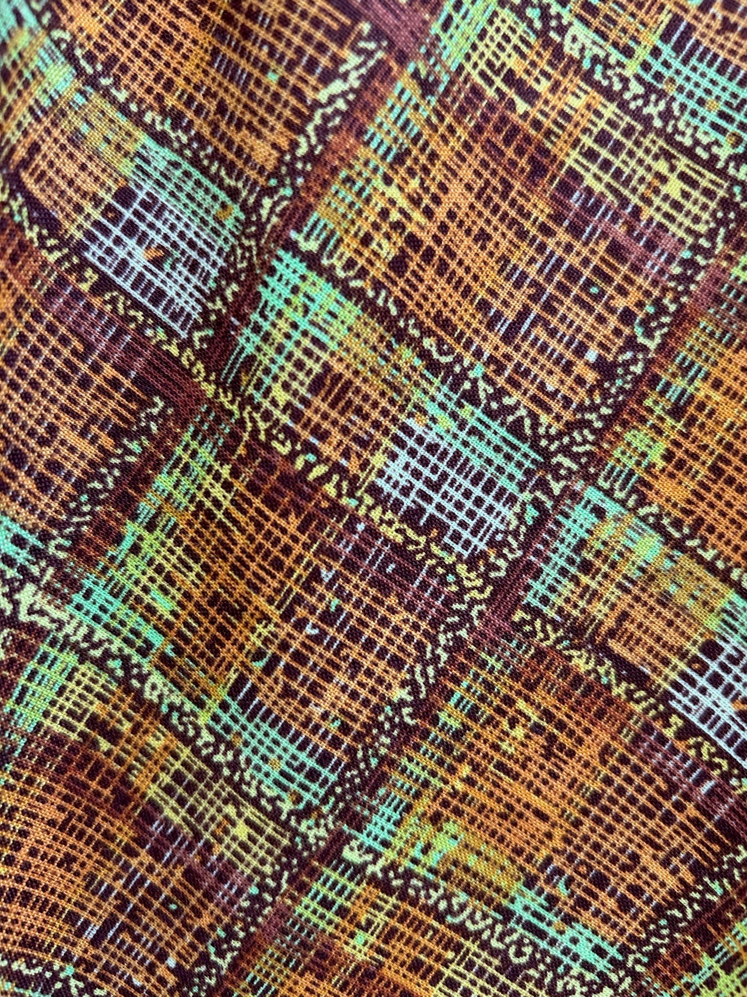 Rust Plaid Doris Skirt Retrolicious