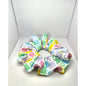 Floral Checkered Spring Bullet Scrunchie Enchanted Scrunch