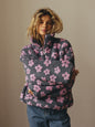 Winter Flowers Lambskin Sweatshirt Women | Cozy Zip-Up Pocket Pullover FitiqueFit