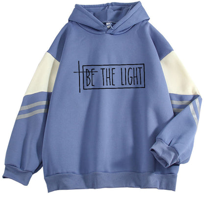 Women's Long-sleeved Casual Plus Size Loose Top Trendy Hit Color Hoodie See size chart under “more details” The Fashion Celestial