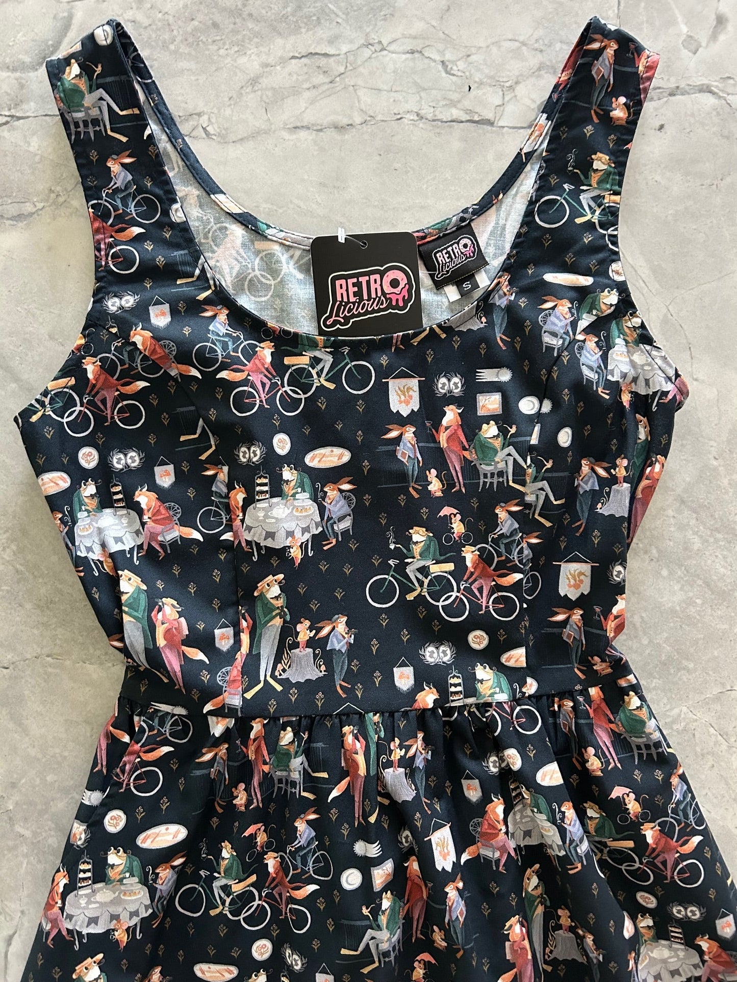 Dapper Fit & Flare Dress - XS only, 1 left! Retrolicious