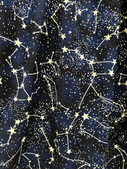 Glow in the Dark Constellations Fit & Flare Dress Retrolicious