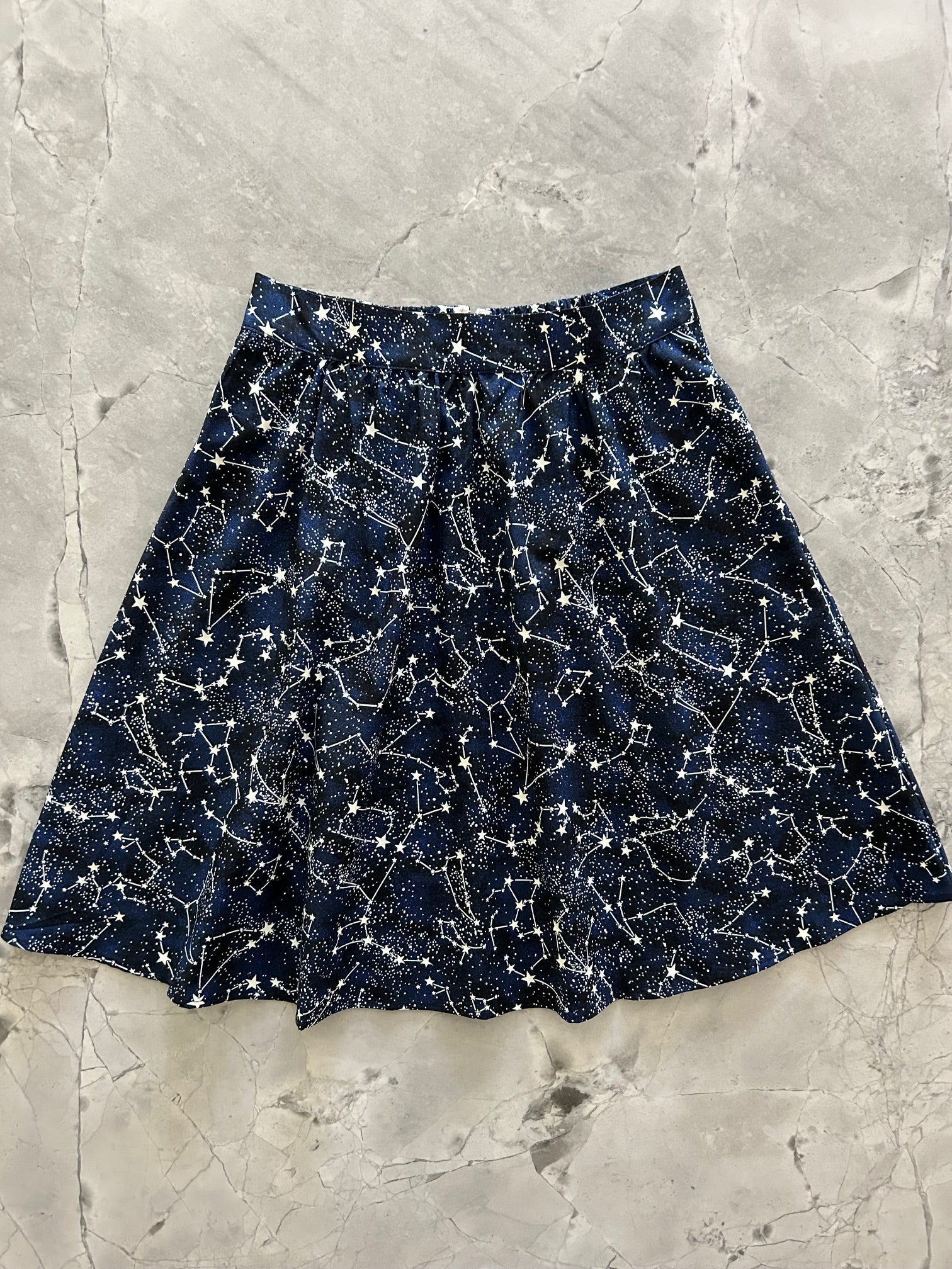 Glow in the Dark Constellations A-line Skirt Retrolicious