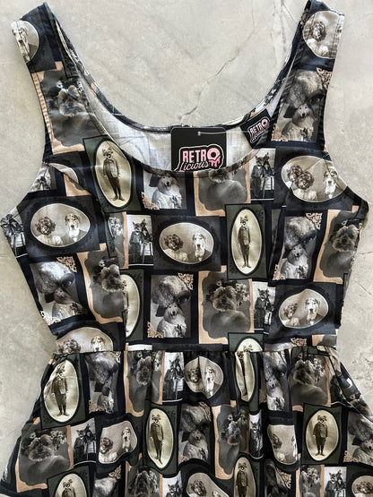 Dapper Dogs Fit & Flare Dress - Small only, 1 left! Retrolicious